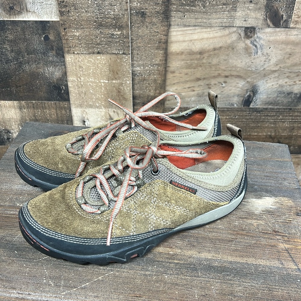 MERRELL Kangaroo Mimosa Rough Leather Glee Hiking Trail Shoes Women's Size 7
